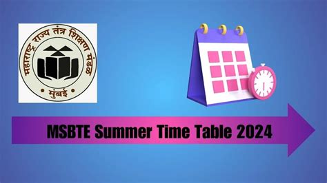 msbte time table 2024